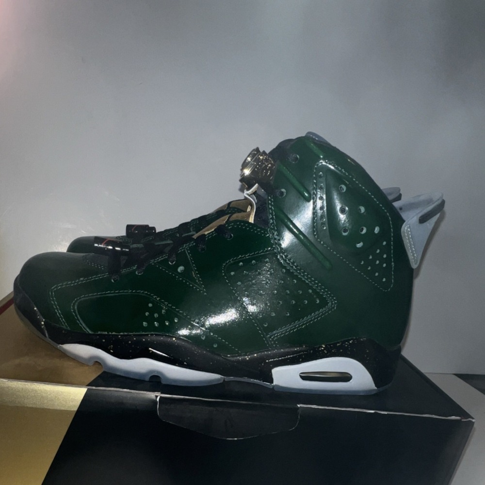 Jordan Air Jordan 6 Retro Champagne Bottle High Top Leather Lace Up Men